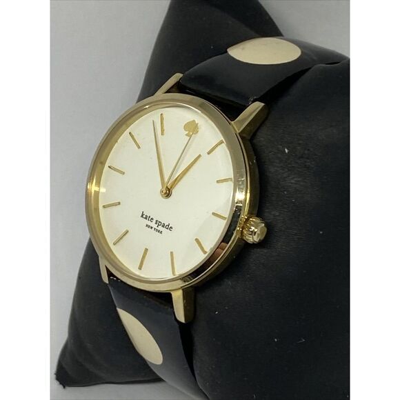 Kate Spade Metro 0173 Women's Black Leather Analog Dial Quartz Watch WO451 - Picture 4 of 12